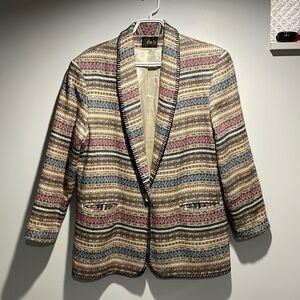Vintage Patterned Blazer